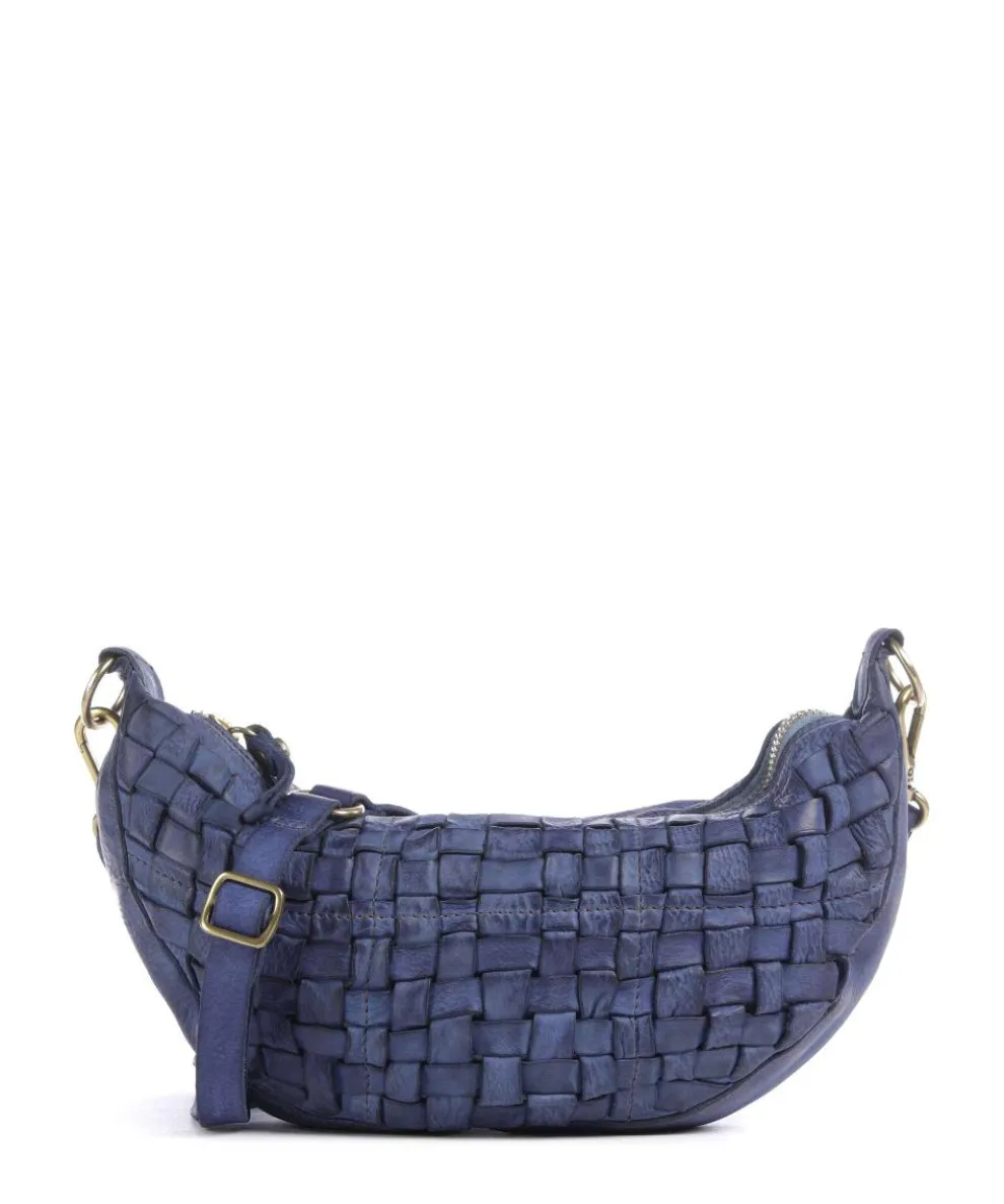 Umhängetasche fein genarbtes Rindsleder dunkelblau