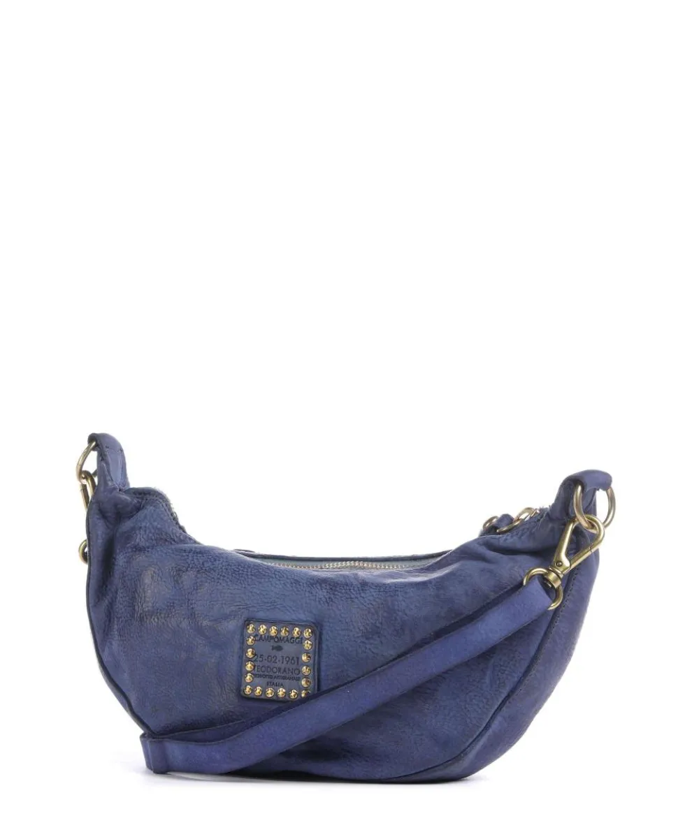 Umhängetasche fein genarbtes Rindsleder dunkelblau