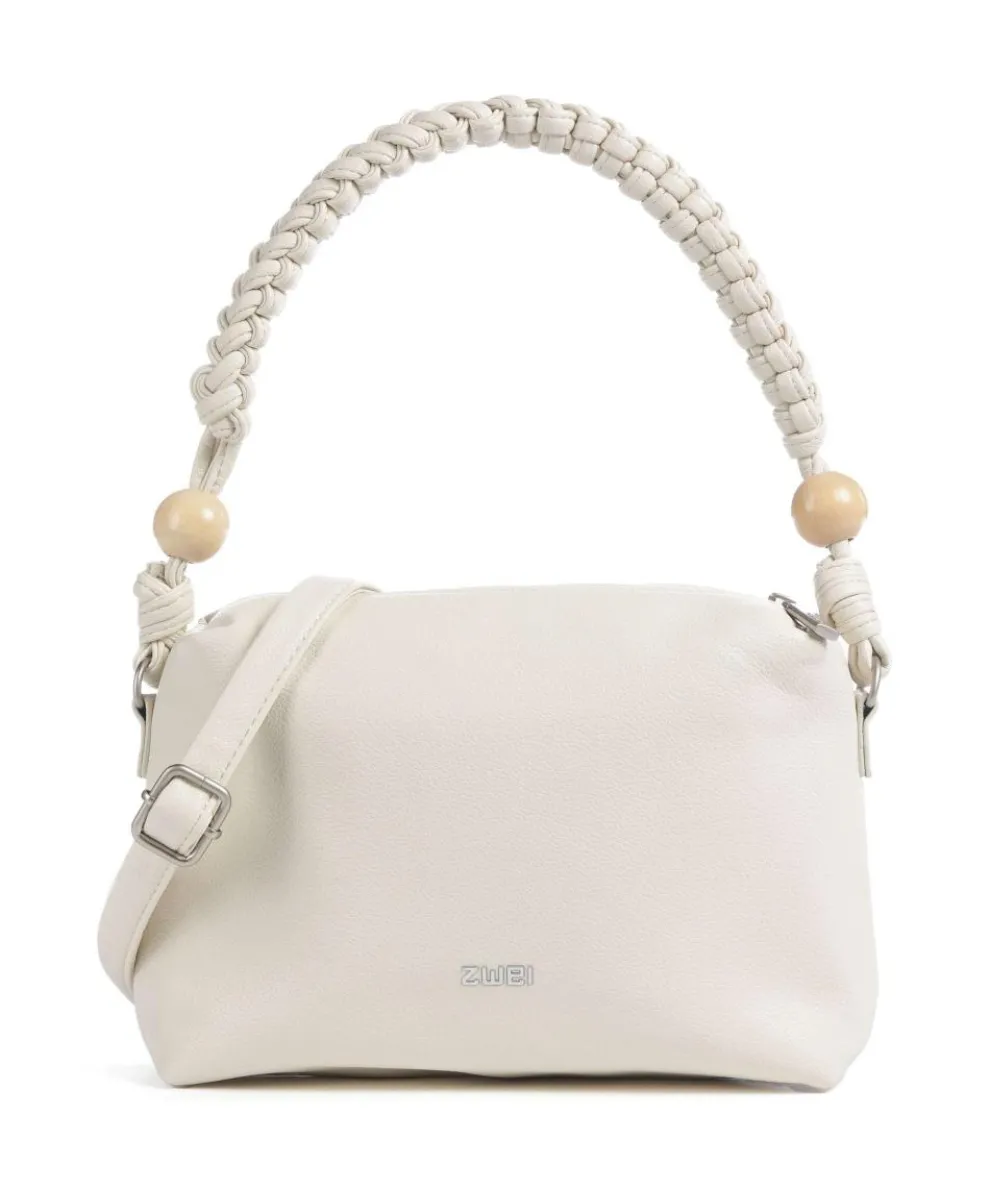 Perla PE60 Schultertasche Lederimitat elfenbein