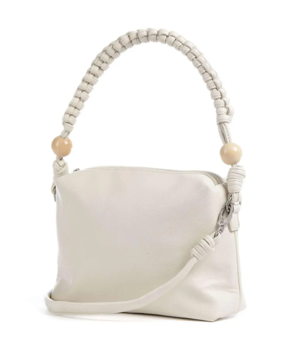 Perla PE60 Schultertasche Lederimitat elfenbein