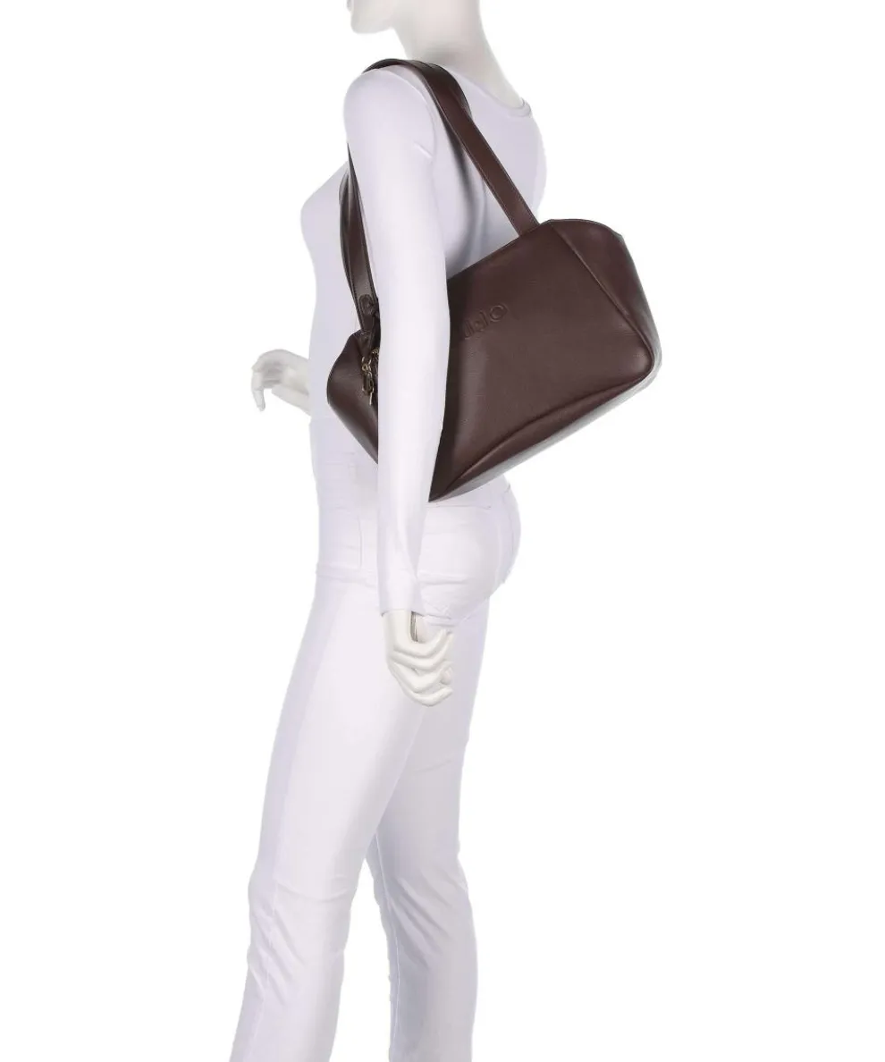 Mediana M Shopper Lederimitat dunkelbraun