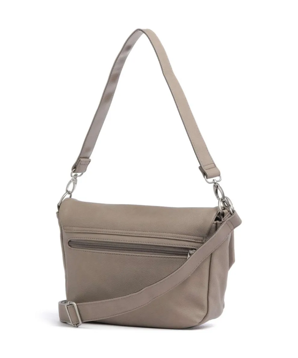 Mademoiselle.M M60 Schultertasche Lederimitat beige