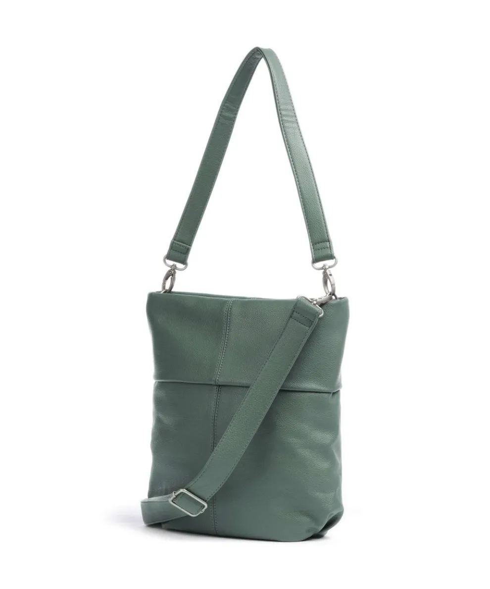 Mademoiselle.M M90 Beuteltasche Lederimitat graugrün