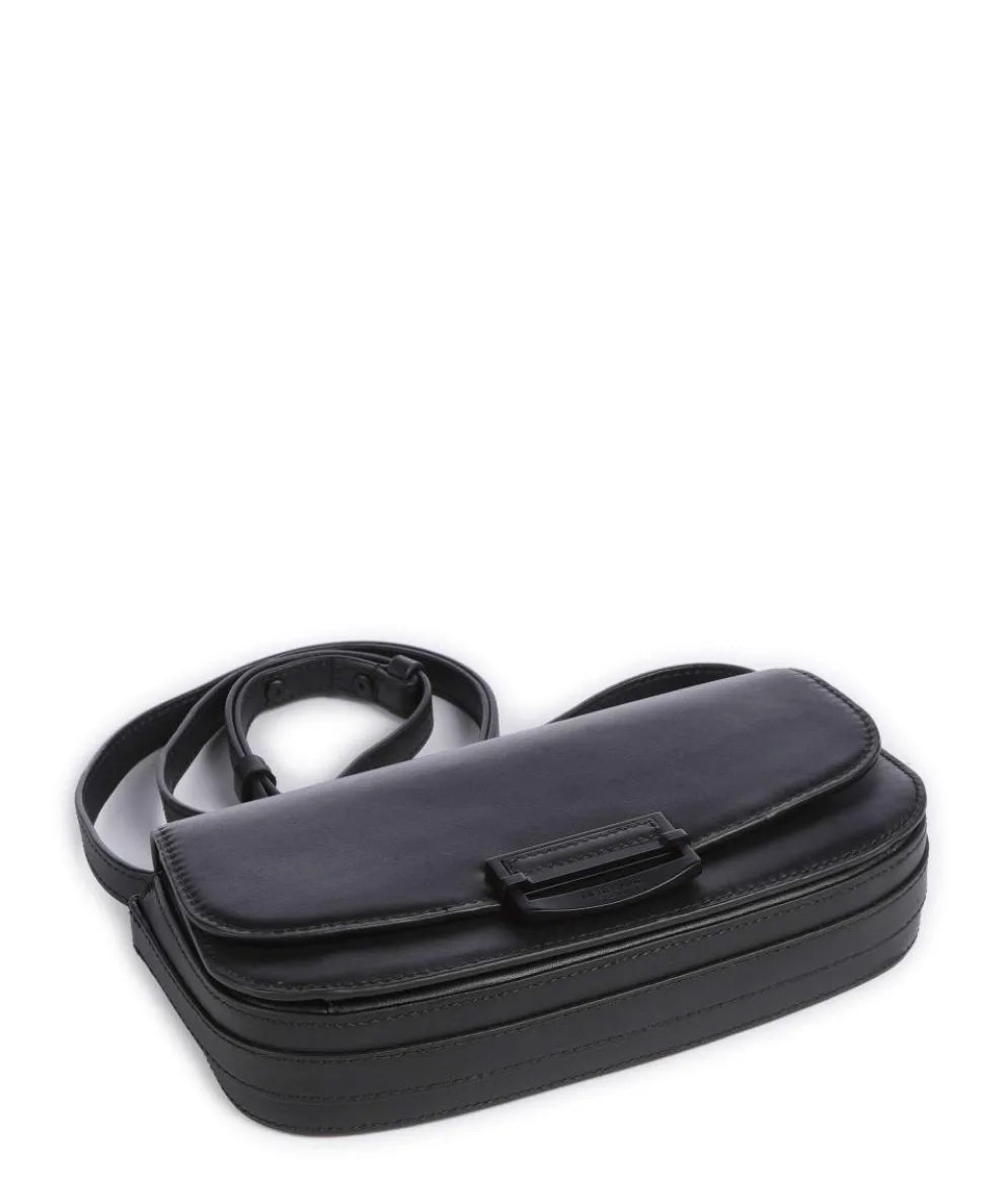 Ezra Calf Optic S Umhängetasche fein genarbtes Kalbsleder schwarz