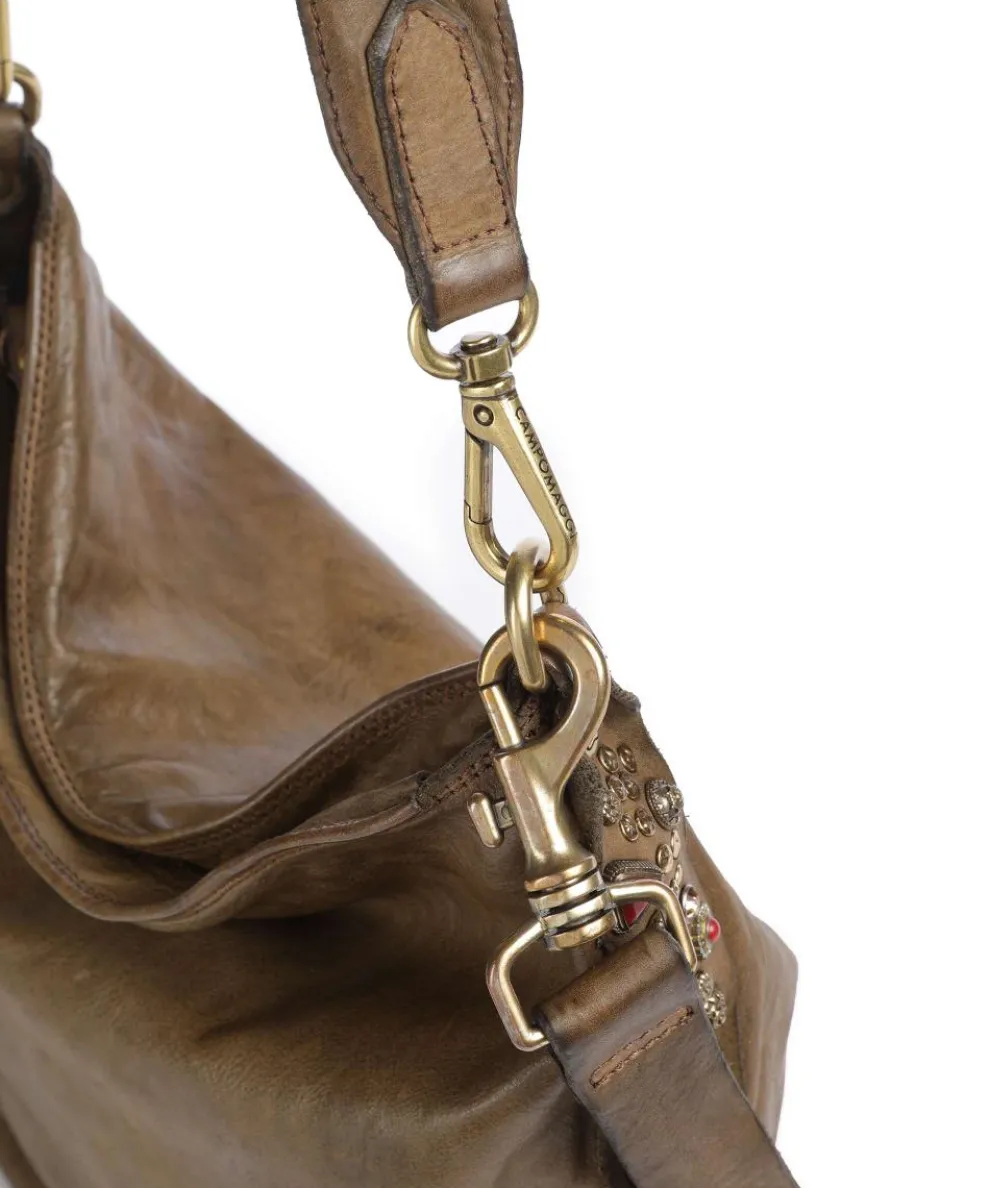 Beuteltasche fein genarbtes Rindsleder olivgrün