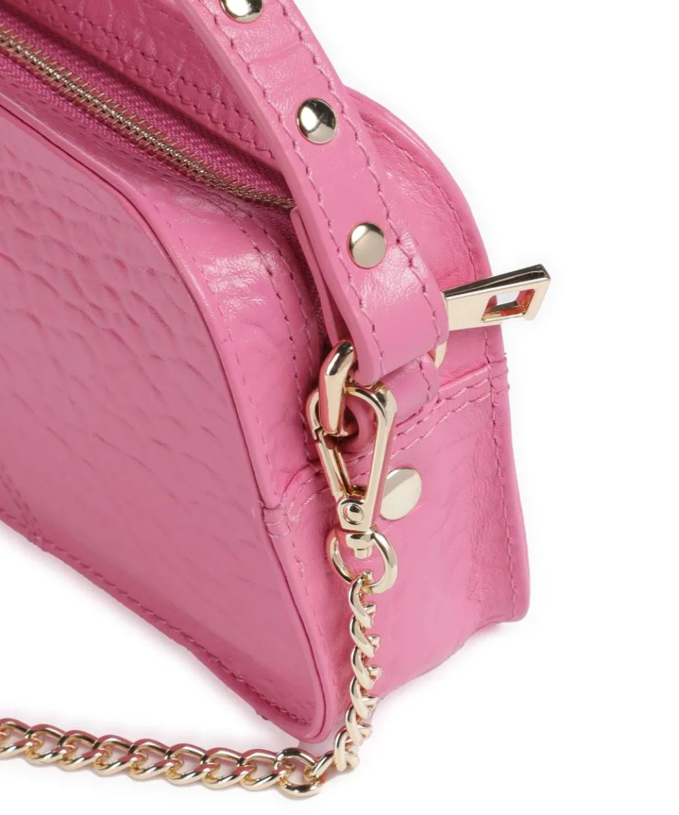 New Zealand Helena Umhängetasche geprägtes Leder pink