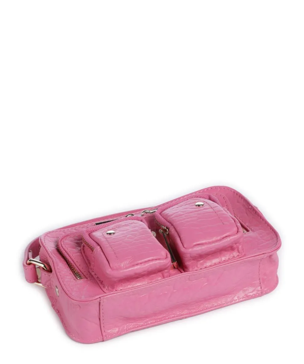 New Zealand Helena Umhängetasche geprägtes Leder pink