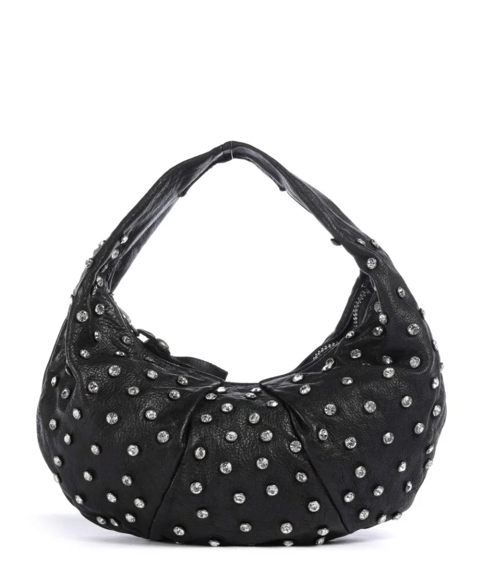 Beuteltasche Rindsleder schwarz