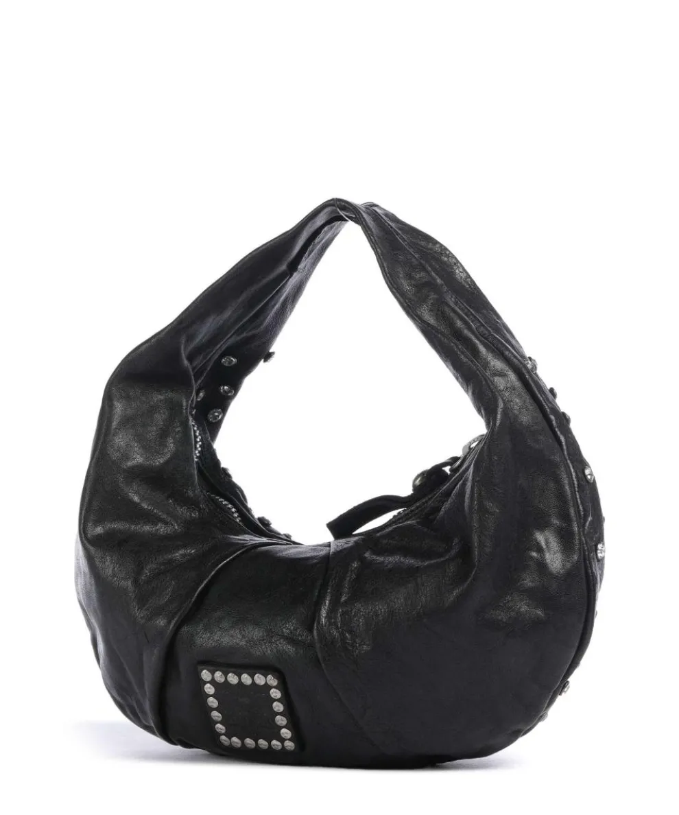 Beuteltasche Rindsleder schwarz