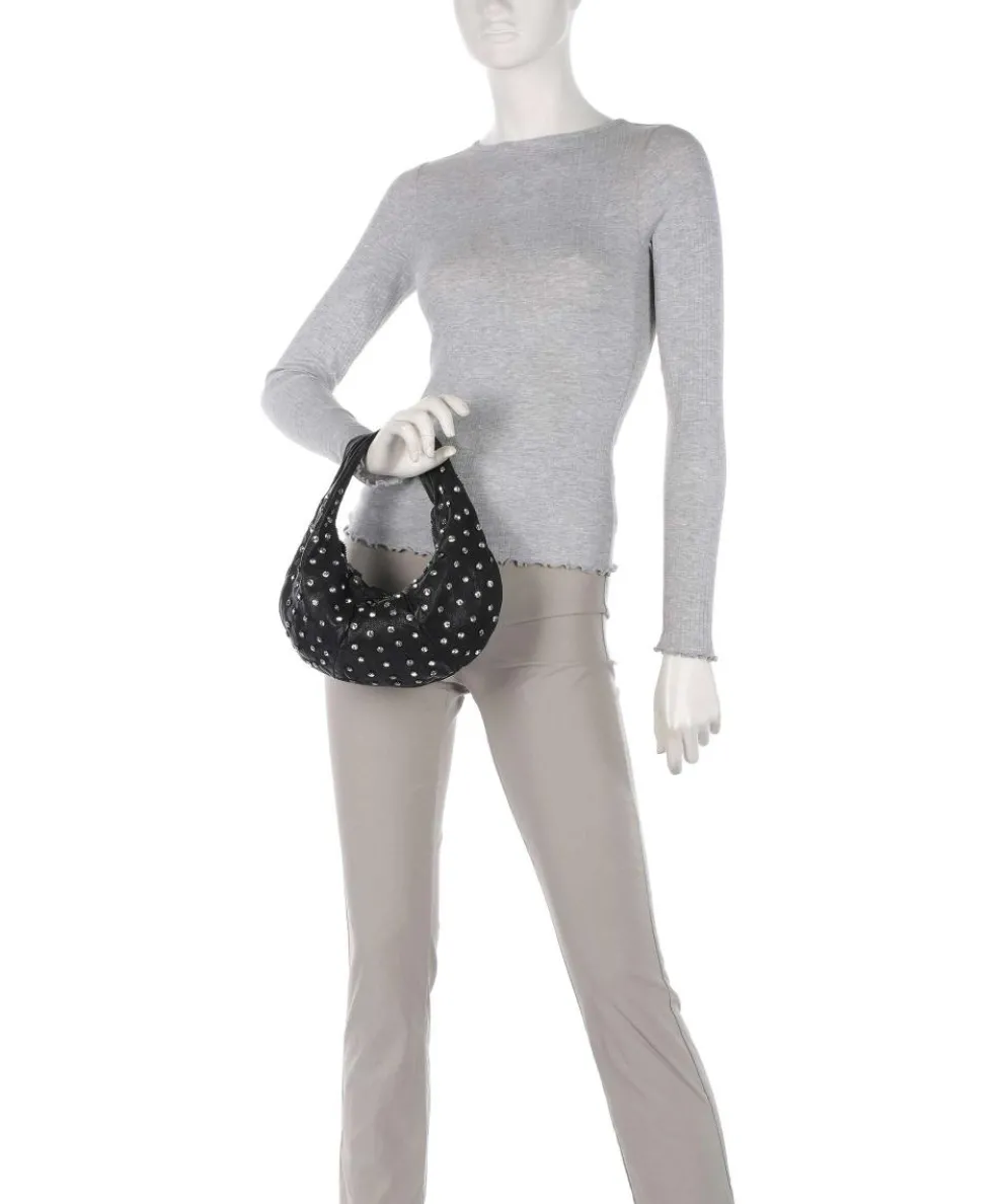 Beuteltasche Rindsleder schwarz