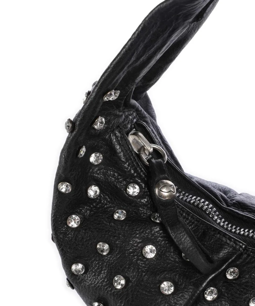 Beuteltasche Rindsleder schwarz