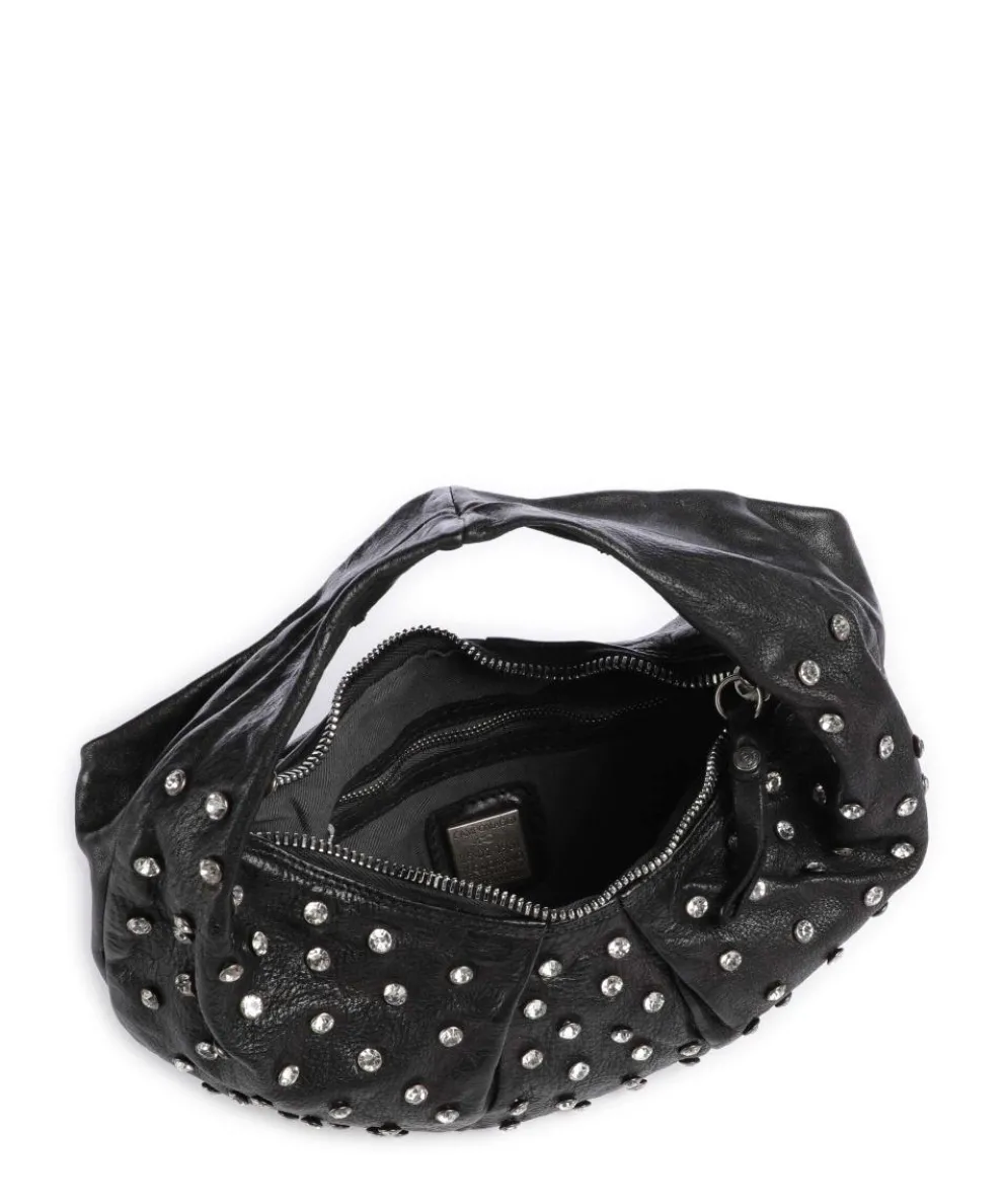 Beuteltasche Rindsleder schwarz