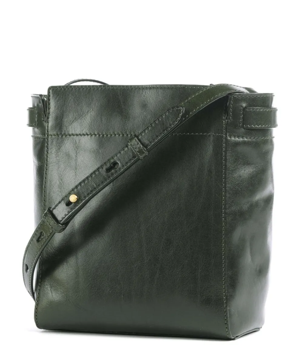 Isotta Umhängetasche fein genarbtes Rindsleder khaki