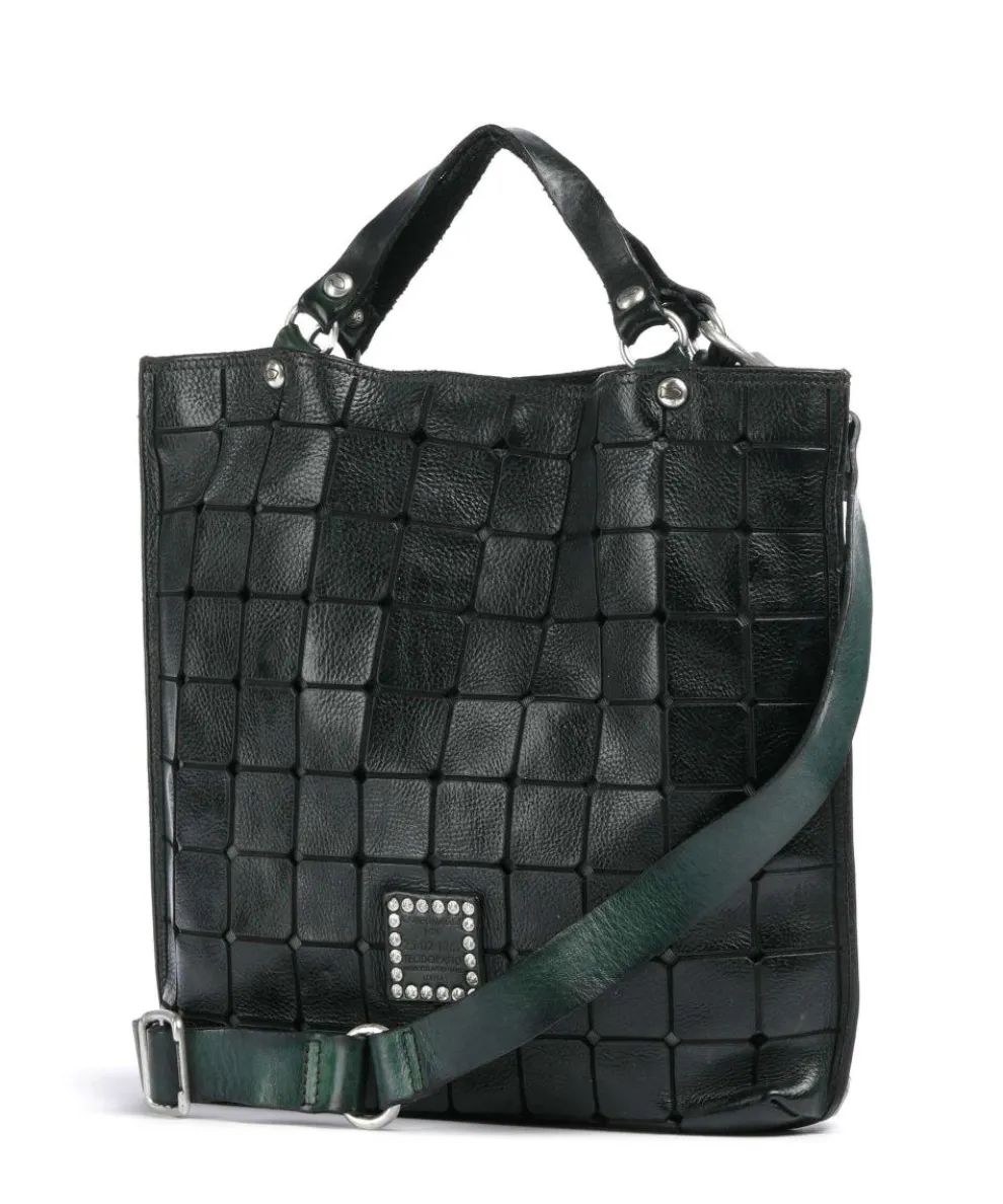 Handtasche Rindsleder dunkelgrün