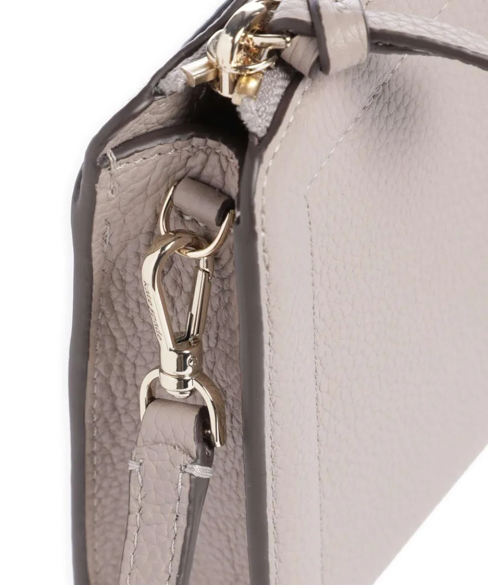 Knott Umhängetasche genarbtes Rindsleder taupe