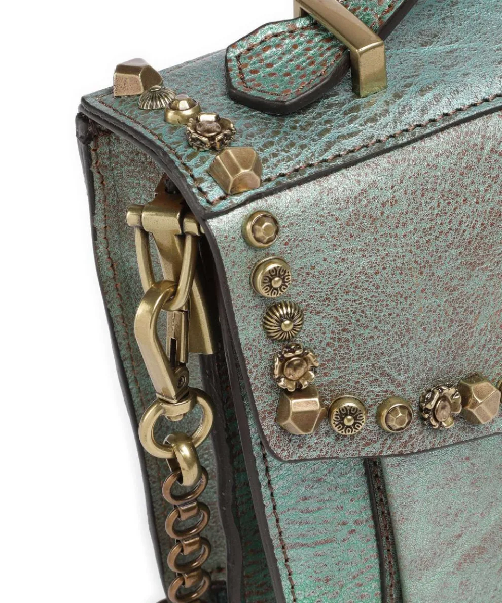 Umhängetasche Rindsleder grün