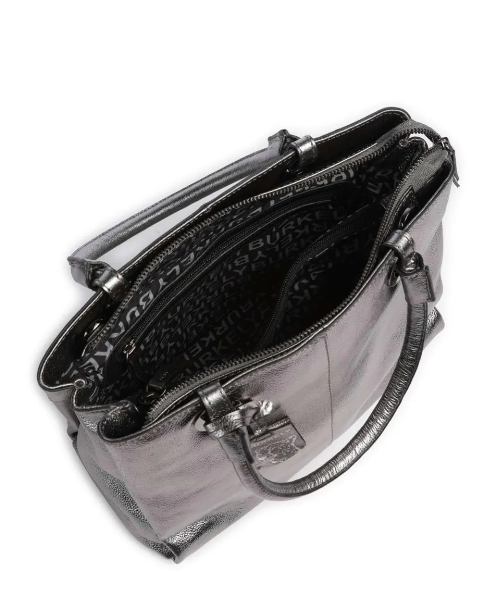 Radiant Raeven Handtasche genarbtes Rindsleder silber