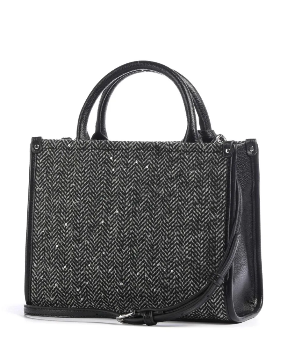 Ridhi S Handtasche Polyester schwarz