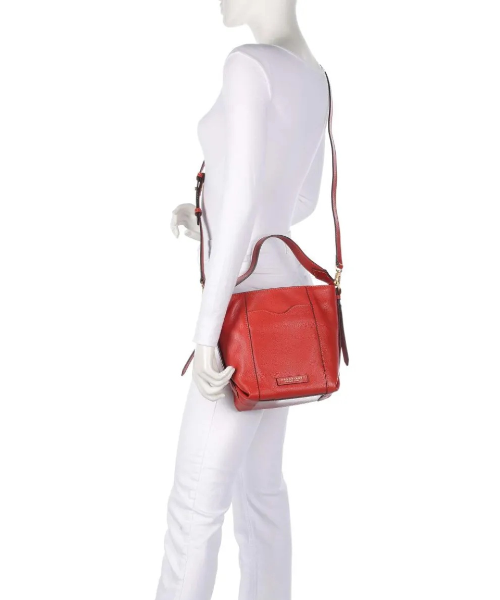 Gemma Bucket bag genarbtes Rindsleder rot