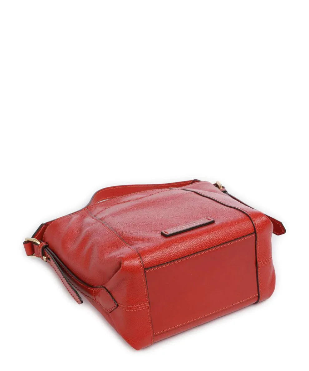 Gemma Bucket bag genarbtes Rindsleder rot