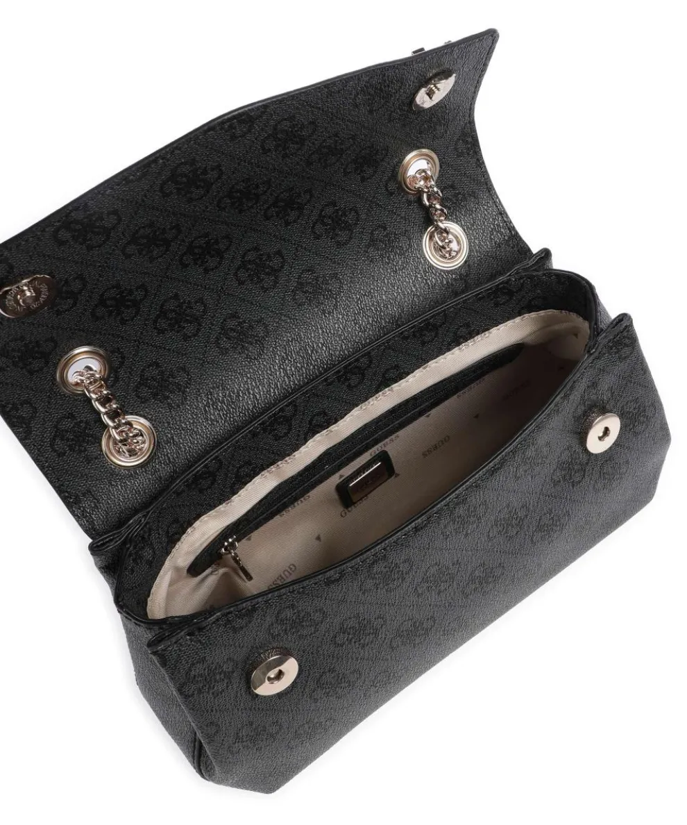 Katya 4G Logo Schultertasche Lederimitat anthrazit