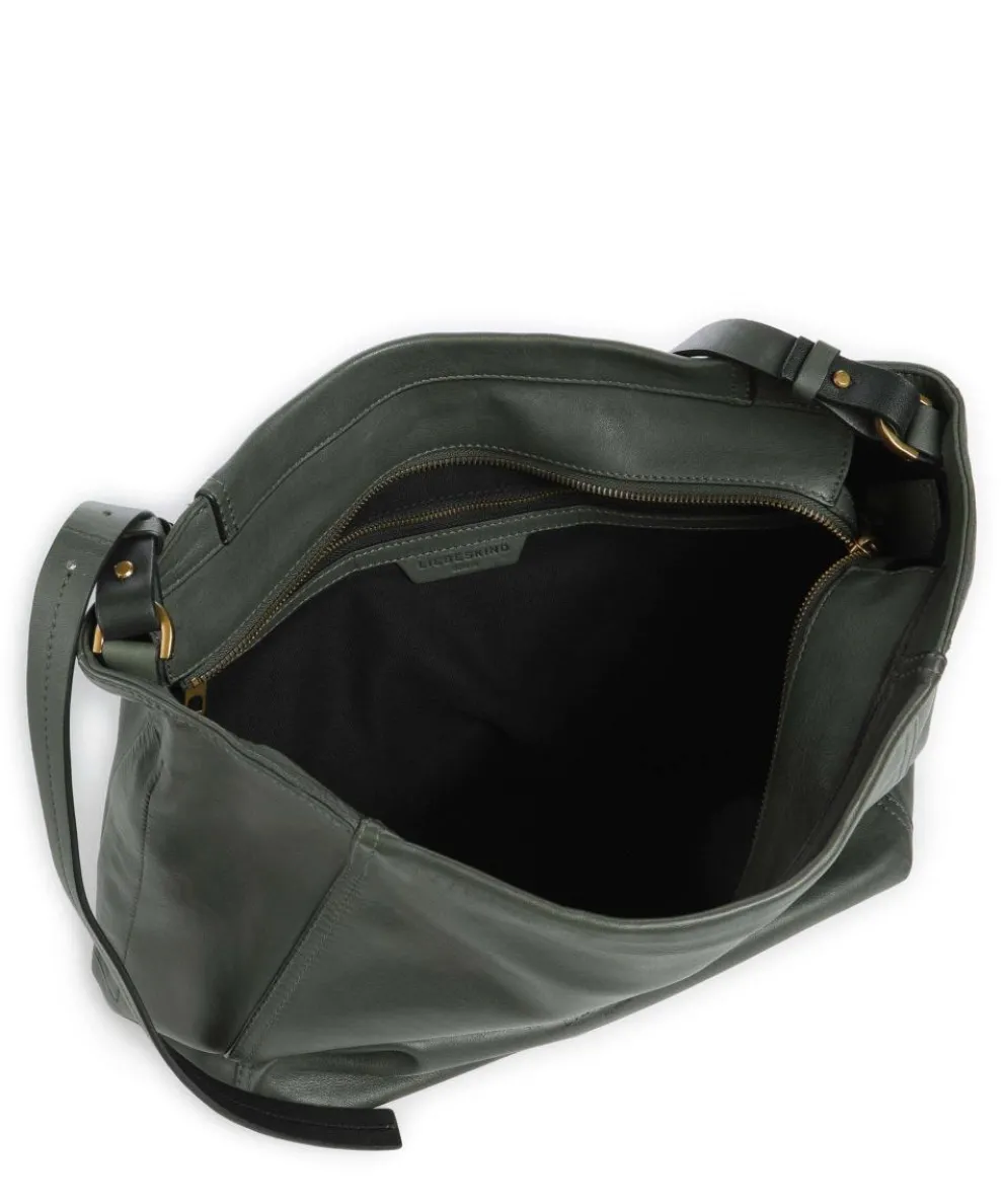 Chudy Sheep Natural L Beuteltasche Schafsleder dunkelgrün