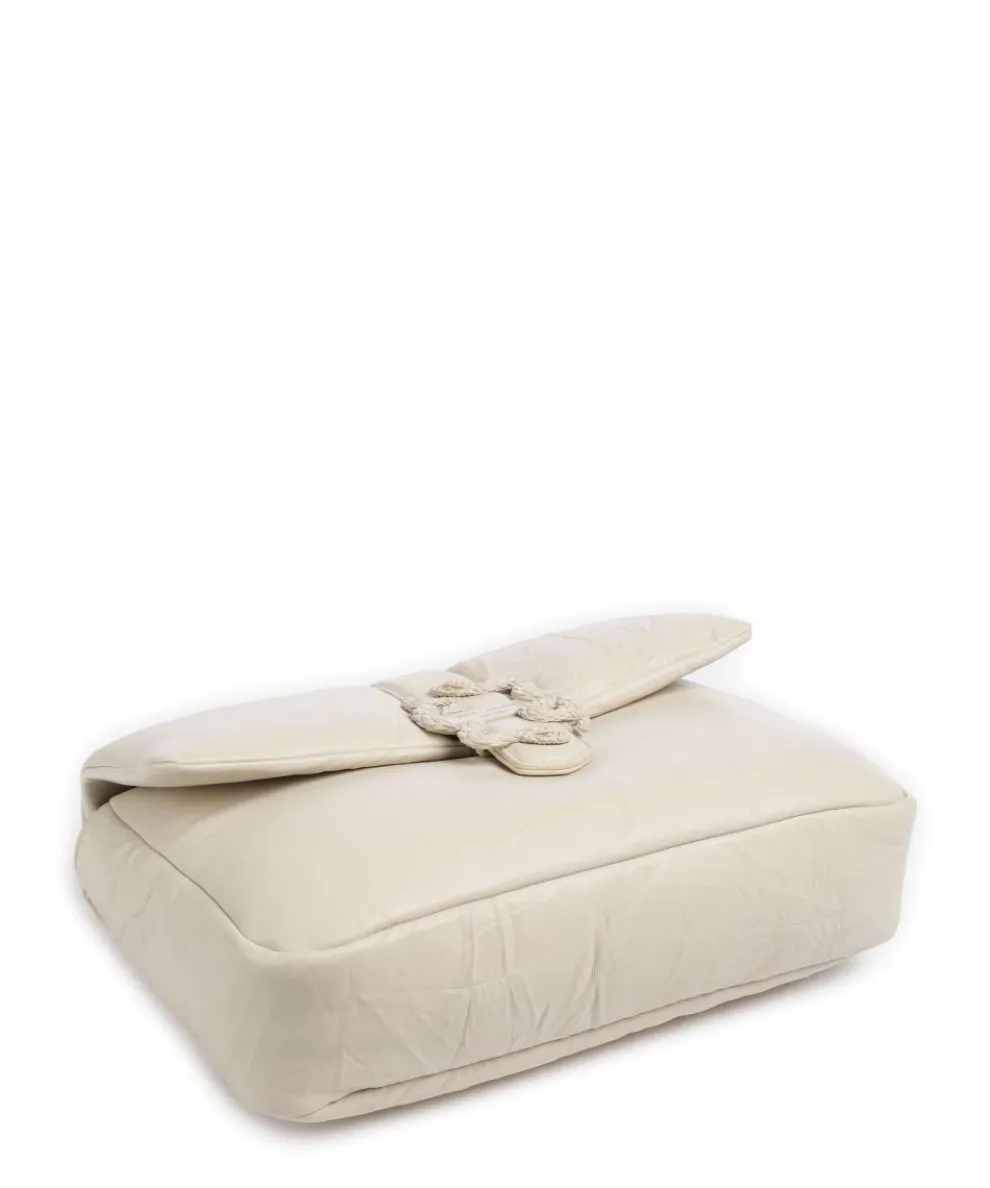 Iconic Snakes Puffy Schultertasche Lederimitat creme