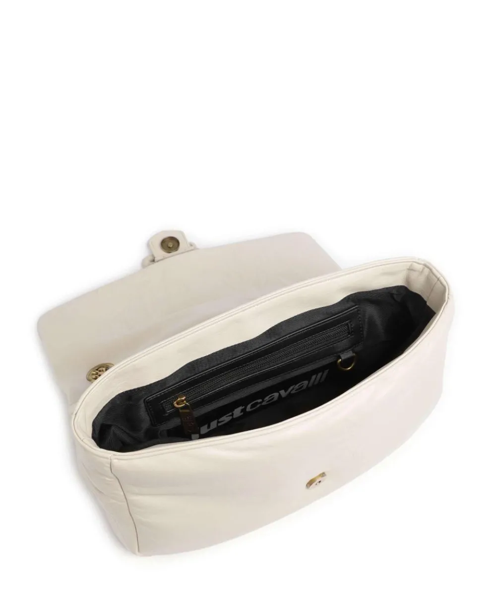 Iconic Snakes Puffy Schultertasche Lederimitat creme