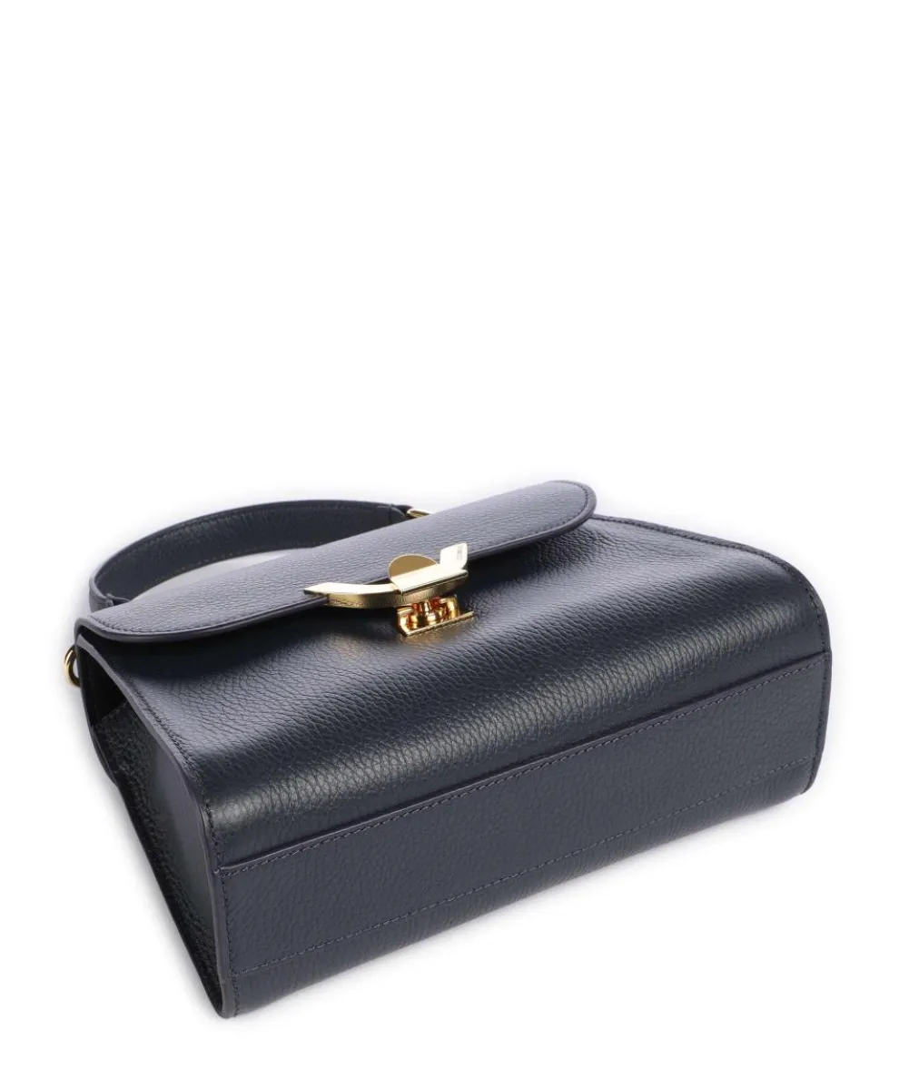 Dew Umhängetasche genarbtes Rindsleder navy