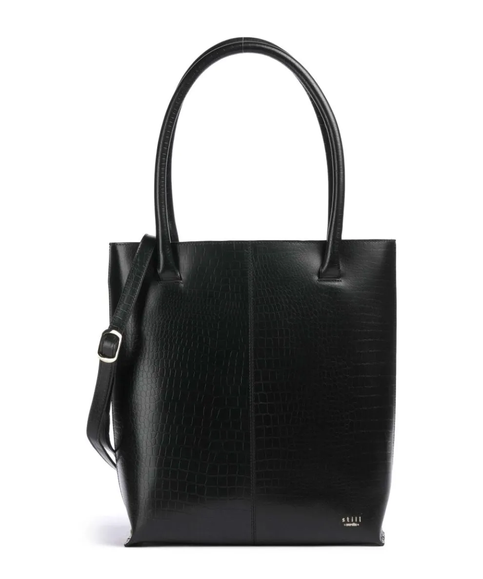 Lucy Shopper Büffelleder schwarz