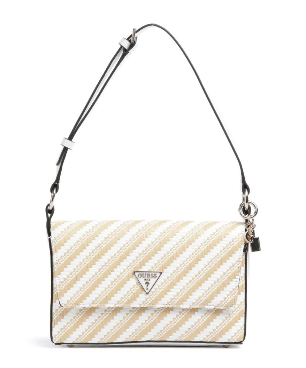 Simona Schultertasche Polypropylen natur/weiß