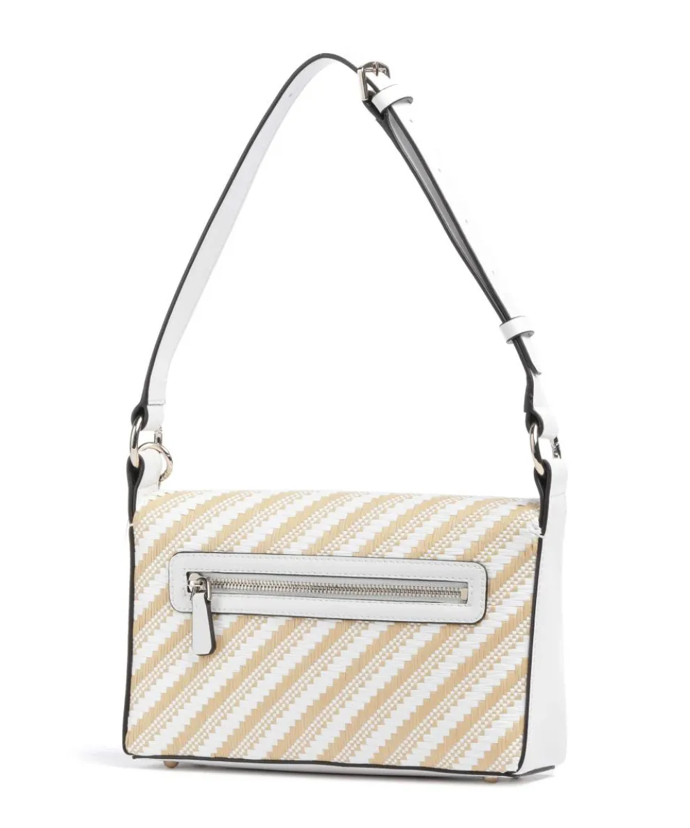 Simona Schultertasche Polypropylen natur/weiß