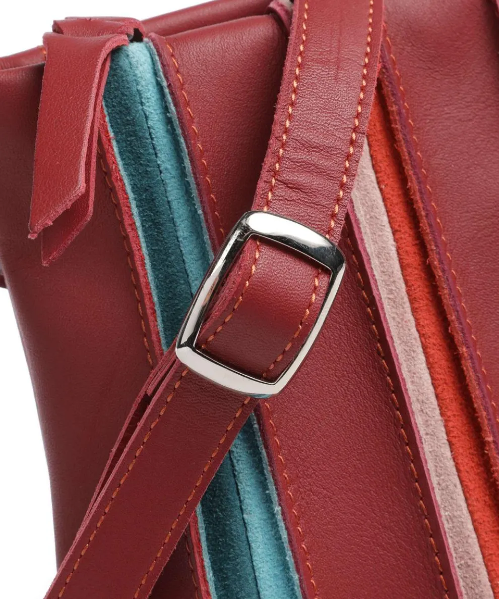 Laguna Umhängetasche Leder dunkelrot