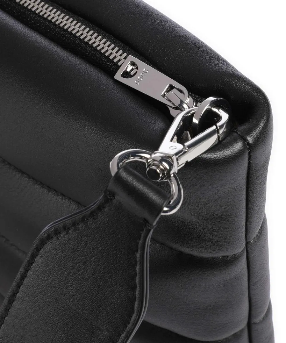 Falkland Umhängetasche fein genarbtes Leder schwarz