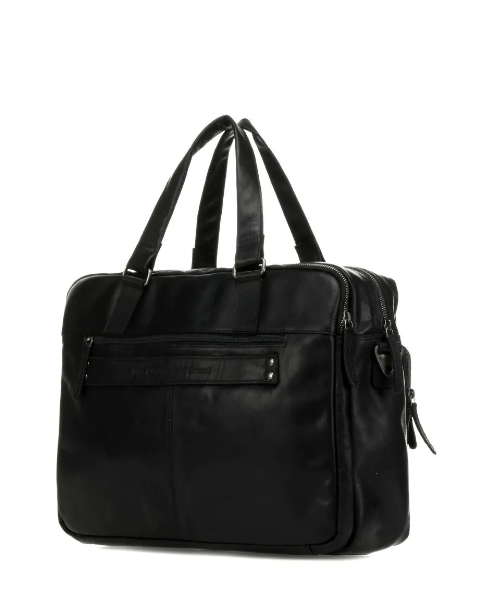 Misha Aktentasche 17″ Pull-Up Rindsleder schwarz