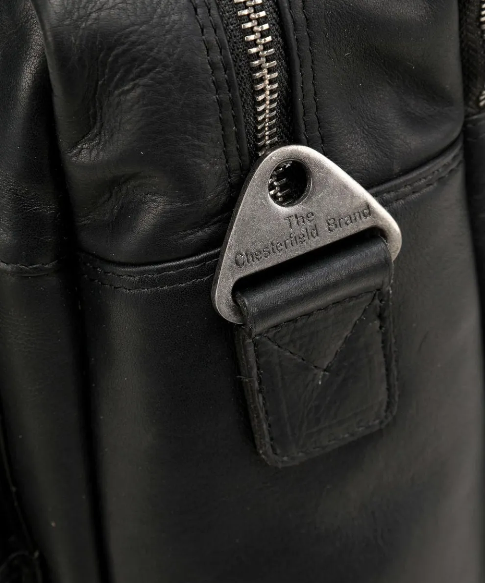 Misha Aktentasche 17″ Pull-Up Rindsleder schwarz