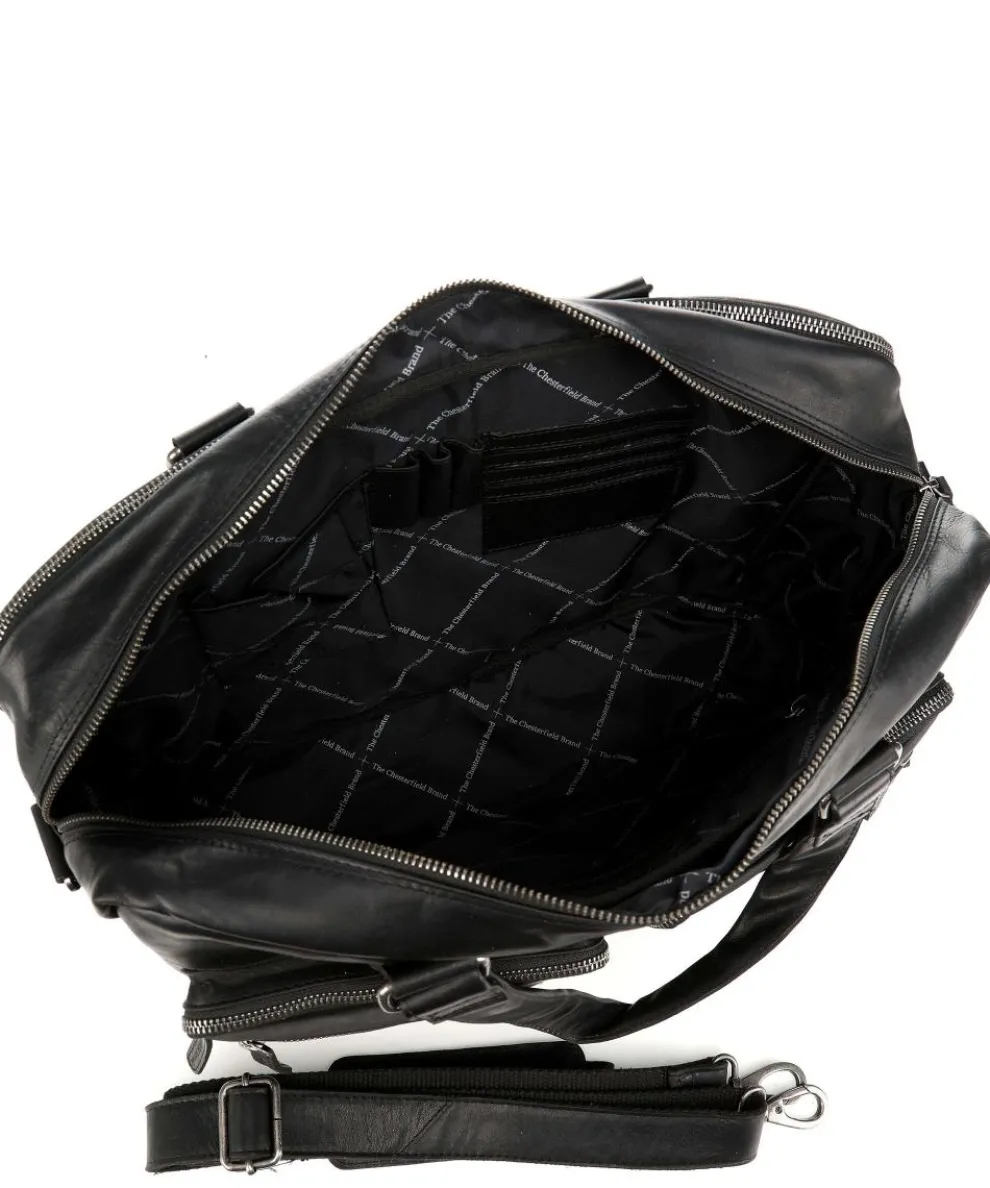 Misha Aktentasche 17″ Pull-Up Rindsleder schwarz