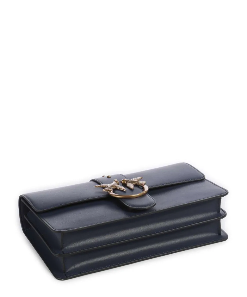 Love One Classic Umhängetasche fein genarbtes Kalbsleder dunkelblau