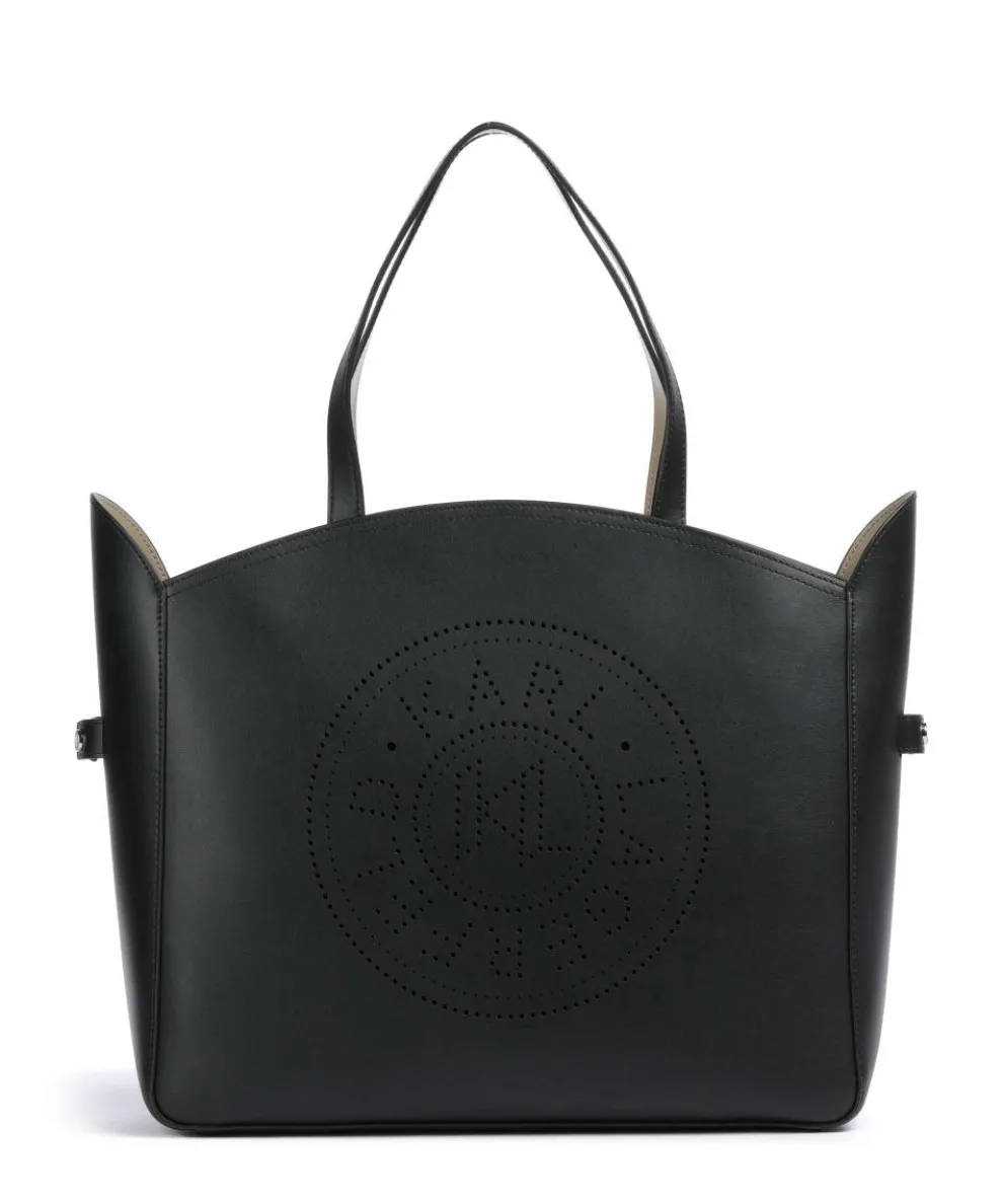 K/Circle Shopper 15″ fein genarbtes Rindsleder schwarz