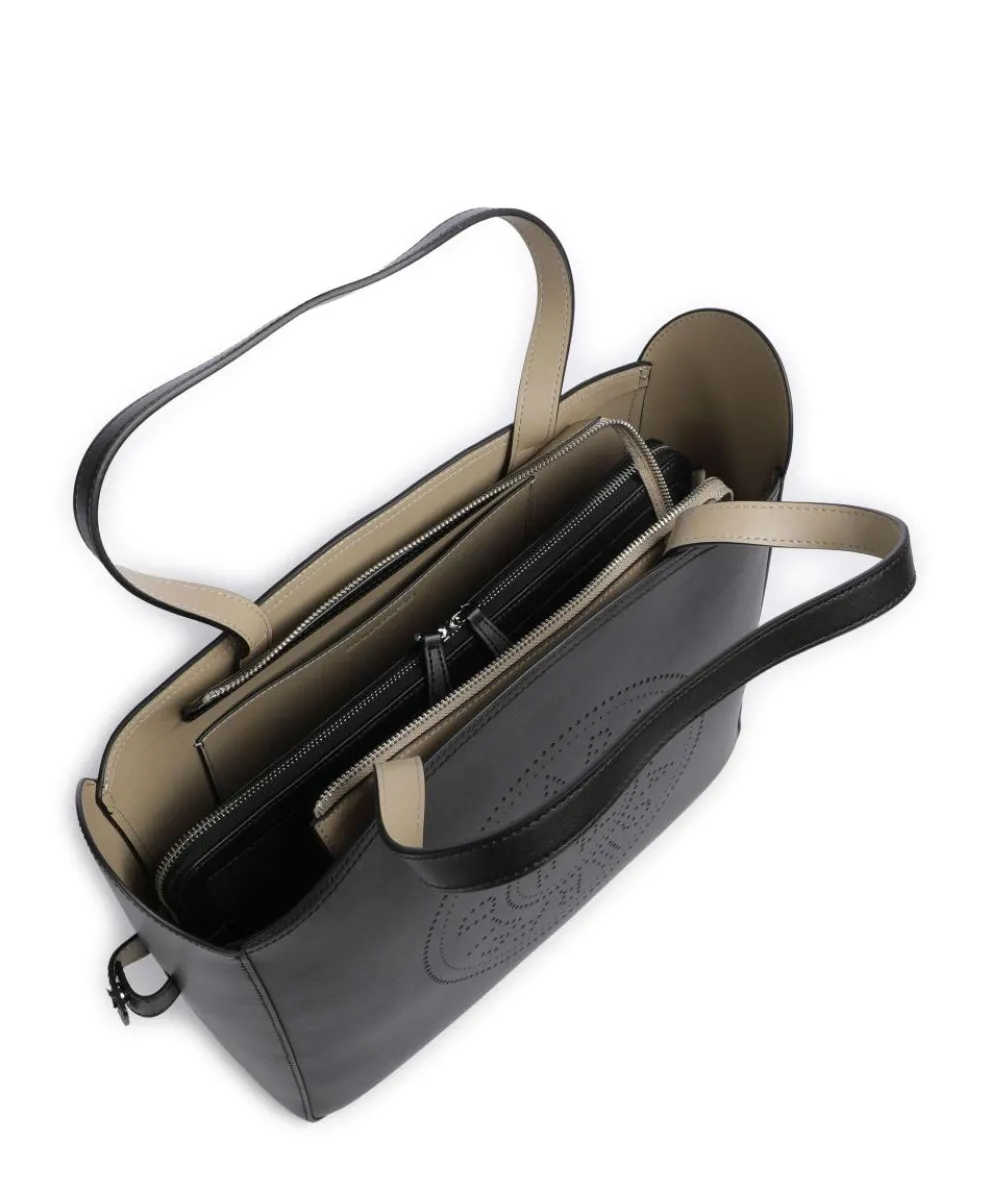 K/Circle Shopper 15″ fein genarbtes Rindsleder schwarz