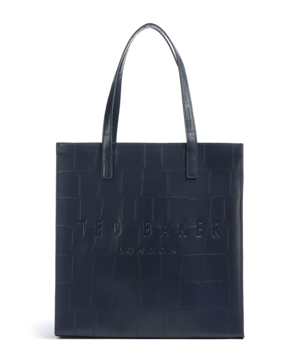 Croccon Shopper Lederimitat navy