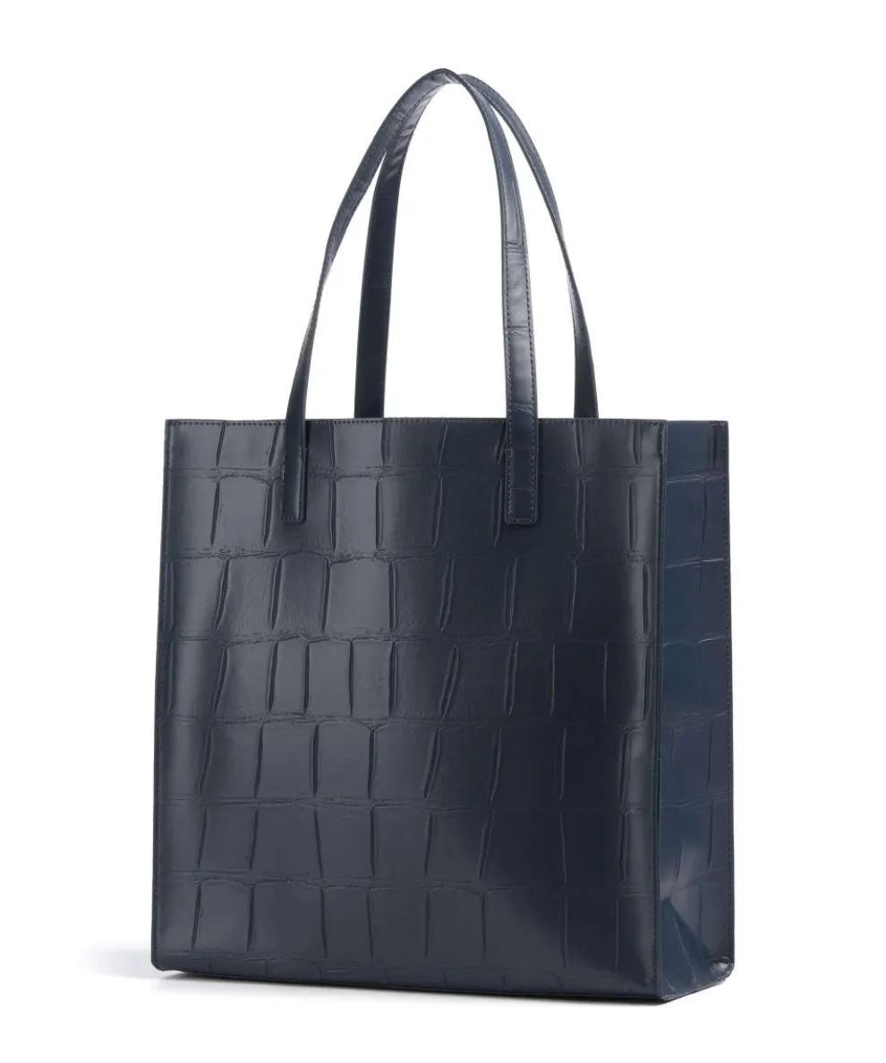 Croccon Shopper Lederimitat navy
