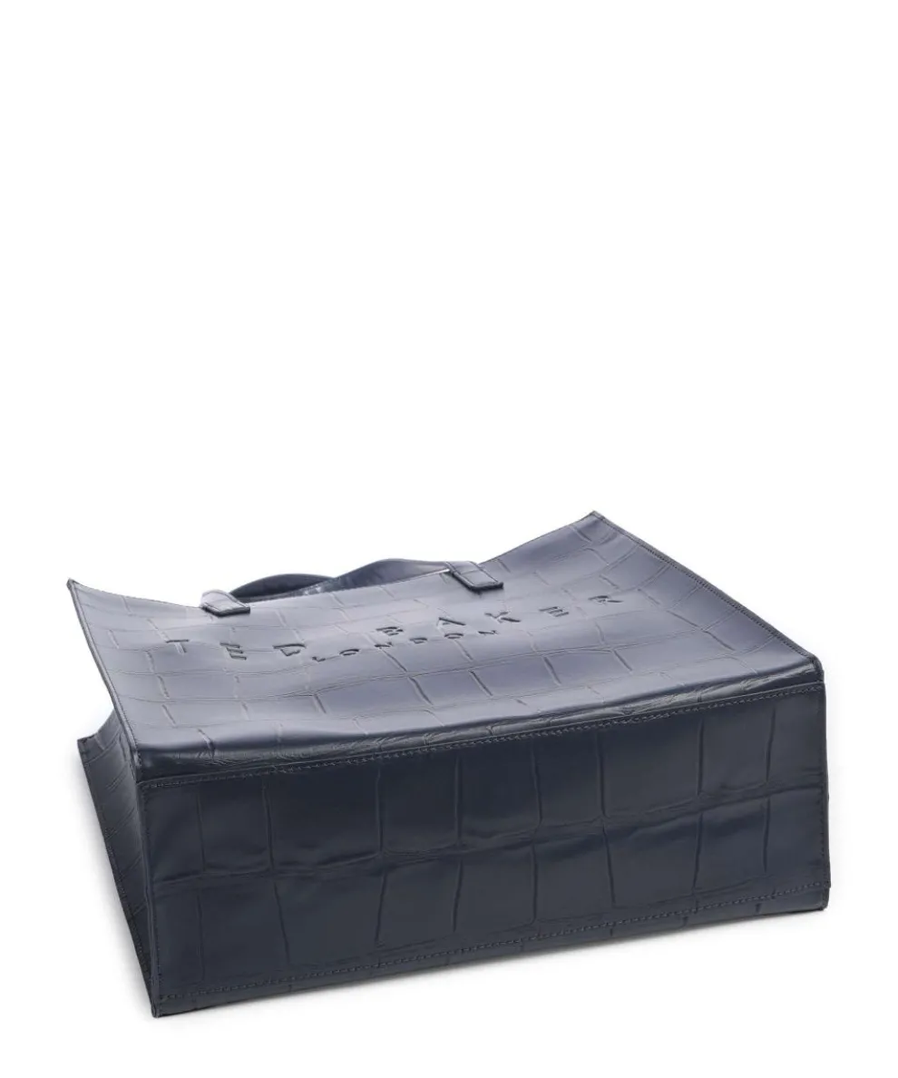 Croccon Shopper Lederimitat navy