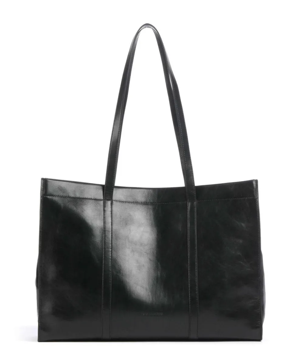 Ace Crinkle Shopper fein genarbtes Rindsleder schwarz