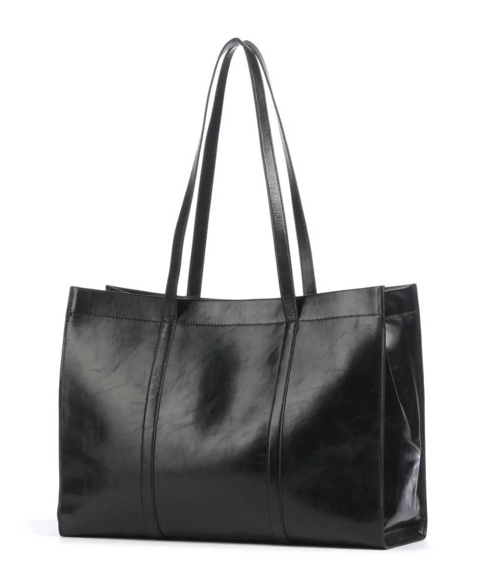 Ace Crinkle Shopper fein genarbtes Rindsleder schwarz