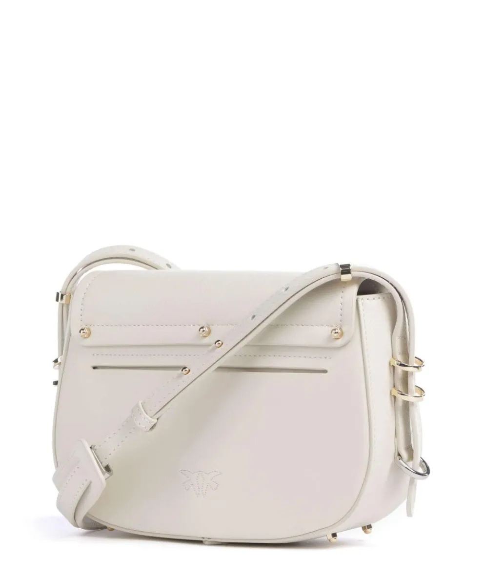 Saddle Mini Umhängetasche fein genarbtes Rindsleder elfenbein