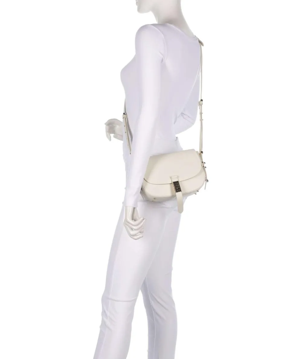 Saddle Mini Umhängetasche fein genarbtes Rindsleder elfenbein