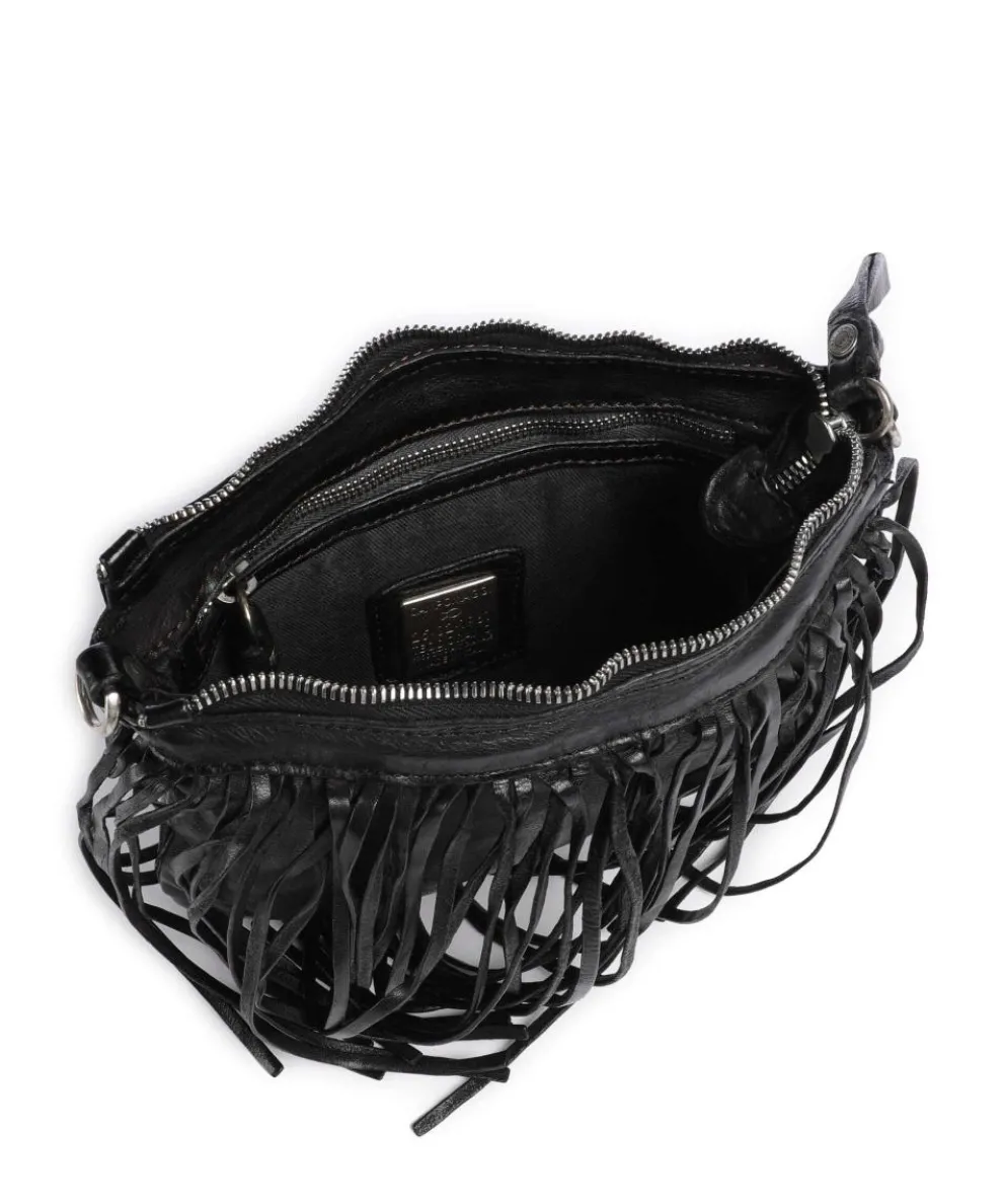 Umhängetasche Rindsleder schwarz