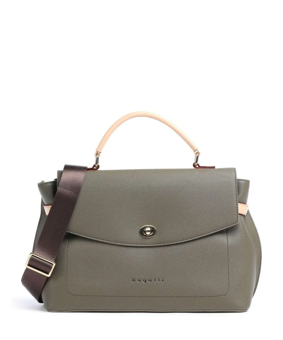 Ella Handtasche Lederimitat olivgrün