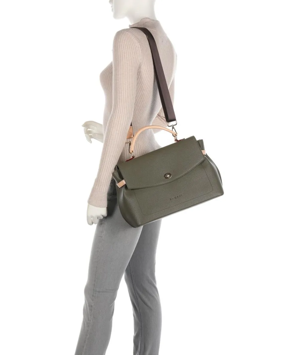 Ella Handtasche Lederimitat olivgrün